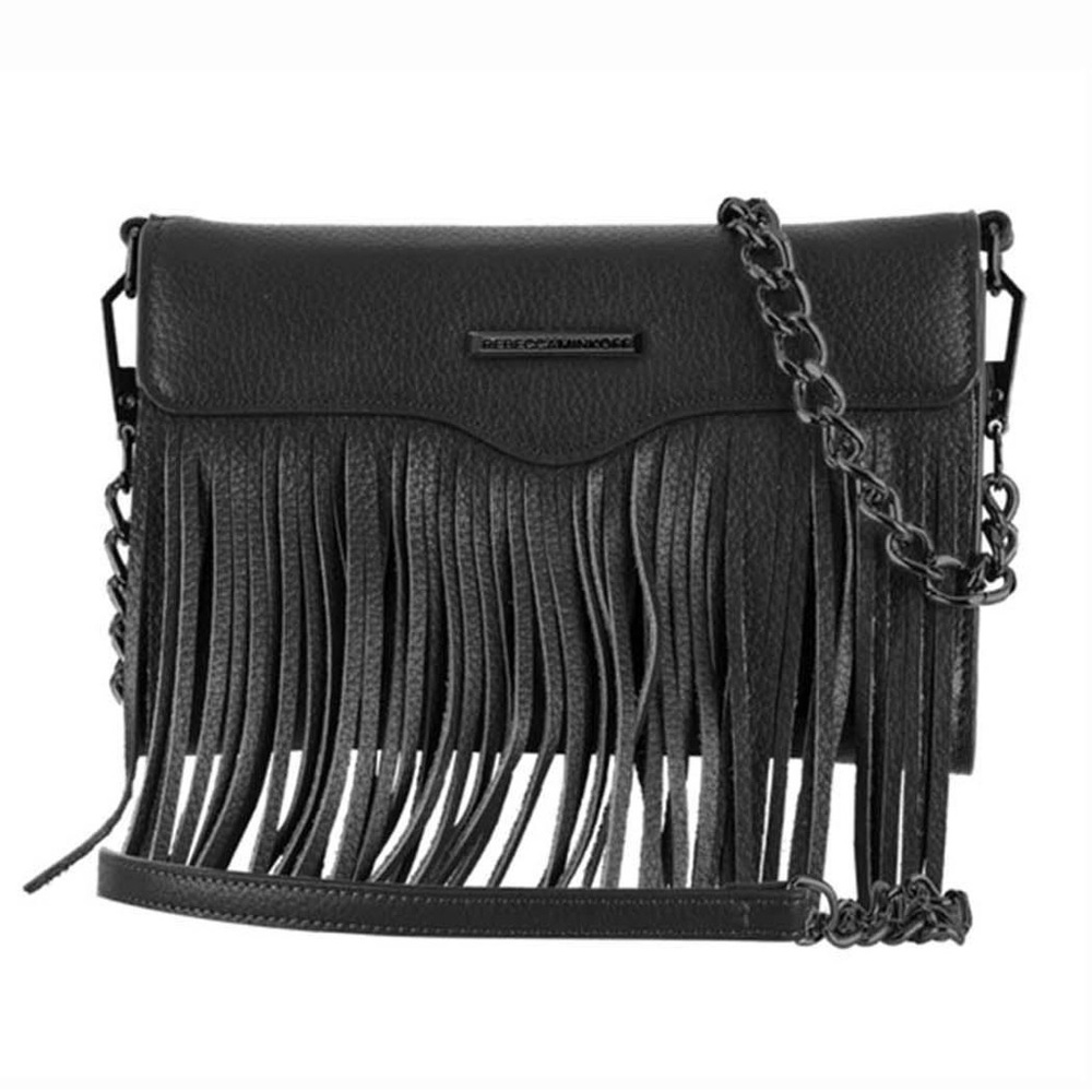 Rebecca Minkoff fringe leather Tech Crossbody